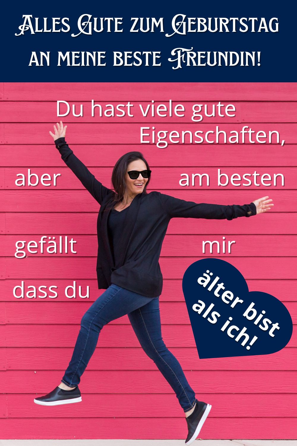 Schön, lustig, tiefsinnig. Wünsche für eine 50jährige Frau. AllesGuteTE